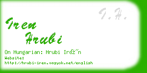 iren hrubi business card